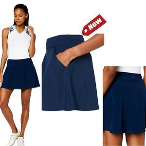 Under Armour Women's Golf Tennis UA Links Skort Skirt (Academy Blue) Sz L NWT